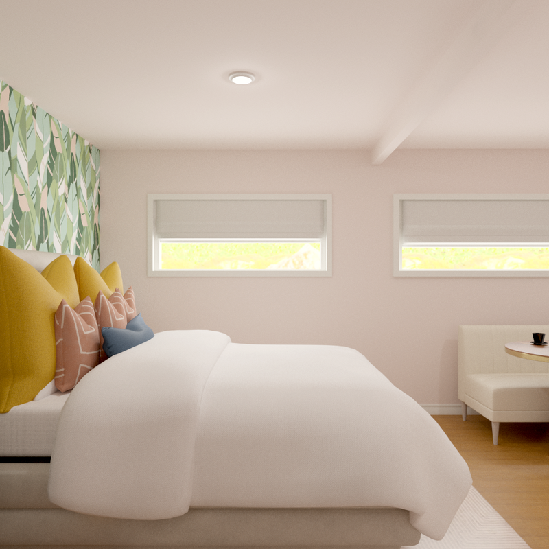 Eclectic, Midcentury Modern Bedroom Design by Havenly Interior Designer Ashley