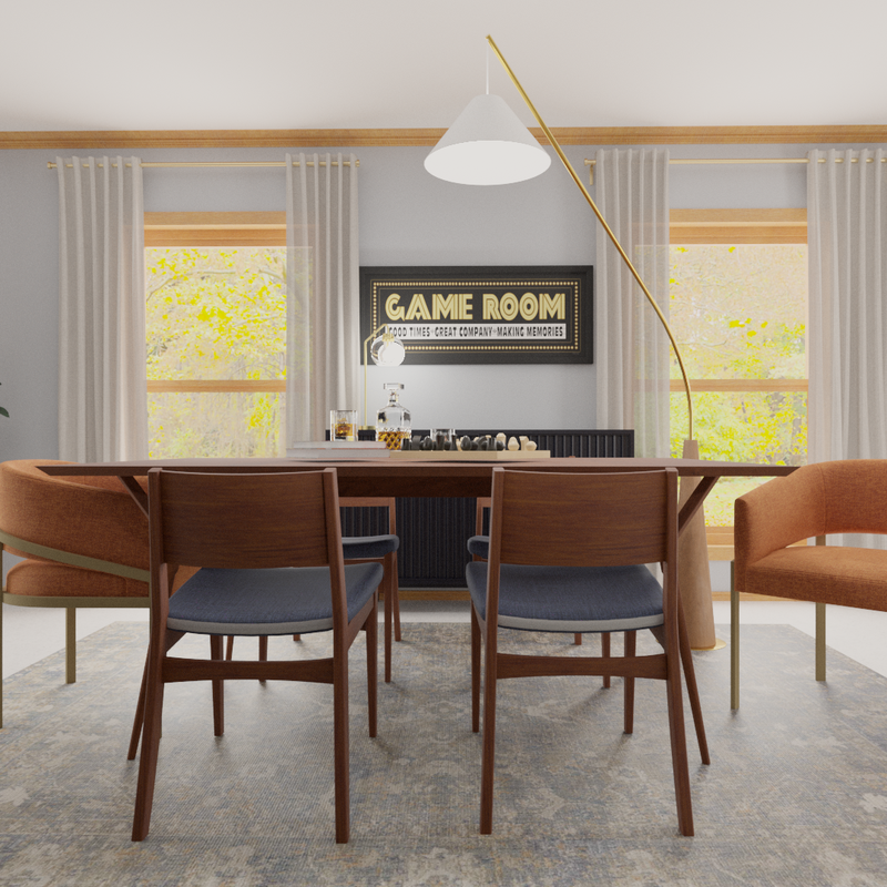 Classic, Midcentury Modern Playroom Design by Havenly Interior Designer Alyssa