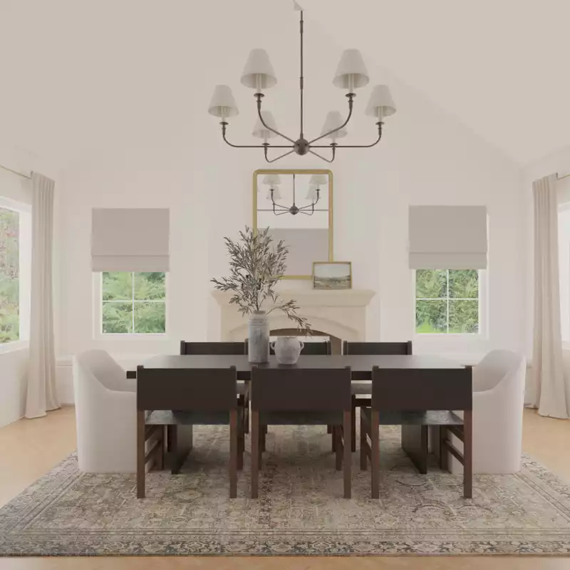 Transitional Dining Room Design by Havenly Interior Designer Yoseika
