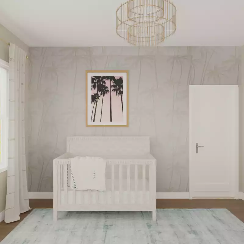Modern, Coastal Nursery Design by Havenly Interior Designer Toussaint