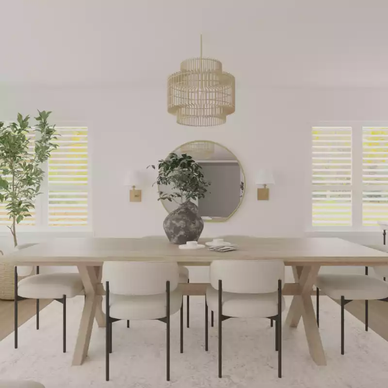 Transitional Dining Room Design by Havenly Interior Designer Tara