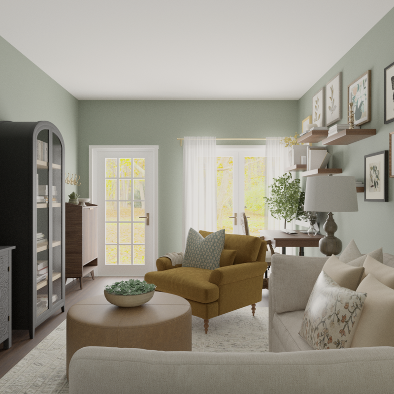 Classic, Traditional Living Room Design by Havenly Interior Designer Tara