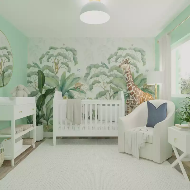 Contemporary Nursery Design by Havenly Interior Designer Kait