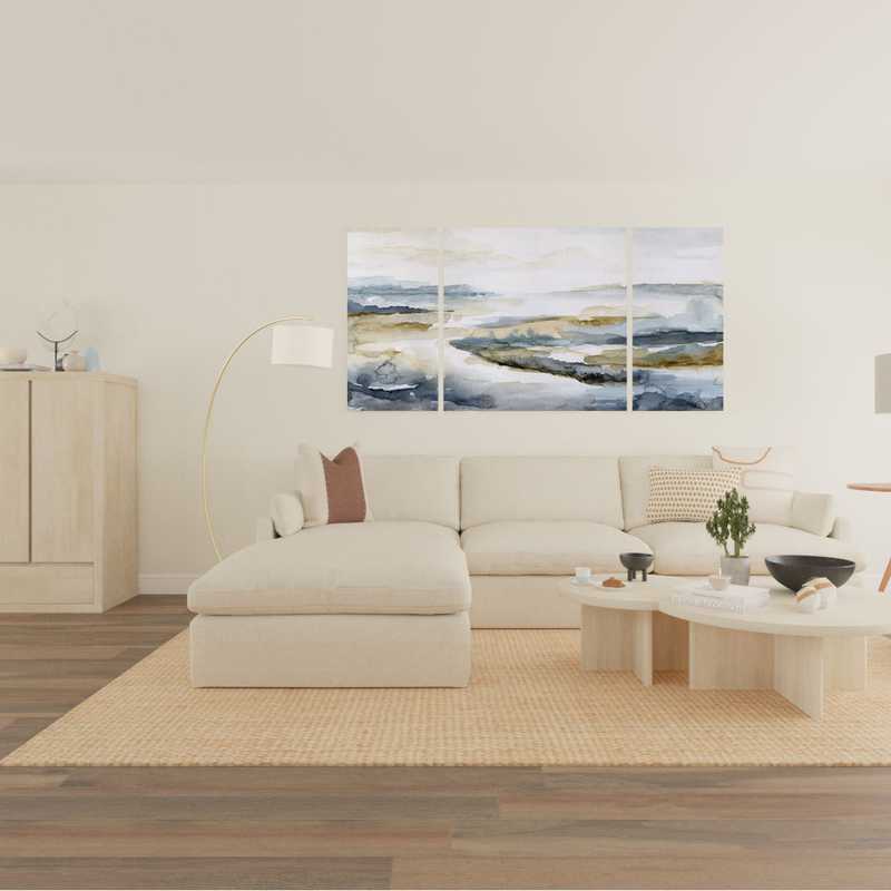 Modern, Minimal, Scandinavian Living Room Design by Havenly Interior Designer Mary