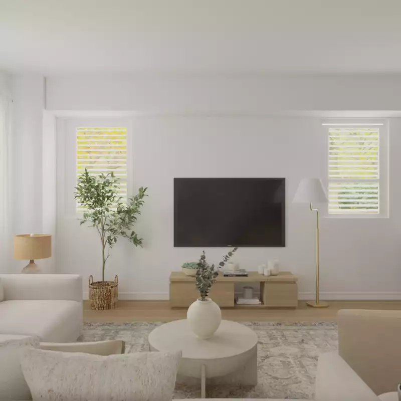 Classic, Bohemian, Transitional, Modern Cottage Living Room Design by Havenly Interior Designer Tara