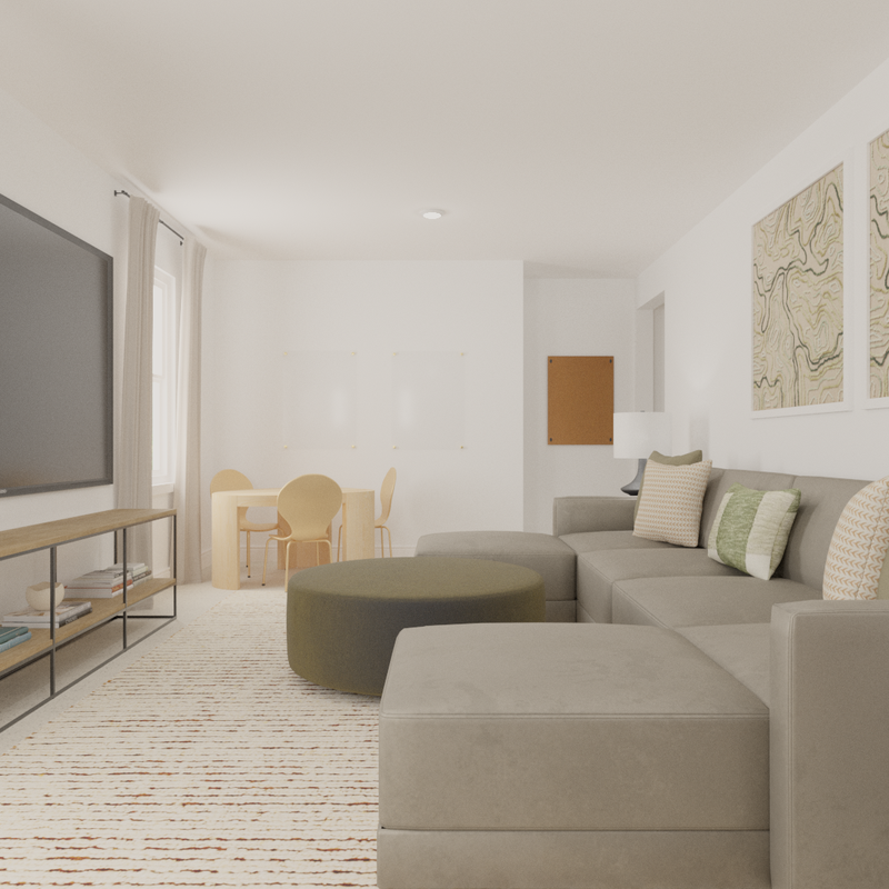 Modern, Eclectic Living Room Design by Havenly Interior Designer Alix