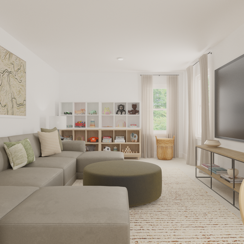 Modern, Eclectic Living Room Design by Havenly Interior Designer Alix