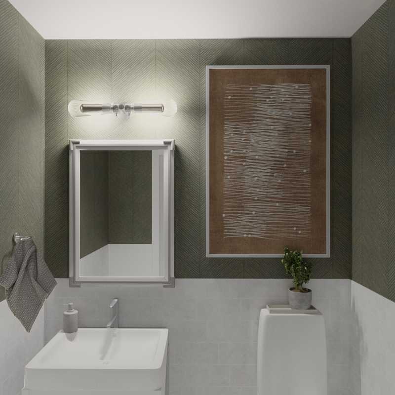 Industrial Bathroom Design by Havenly Interior Designer Jamie