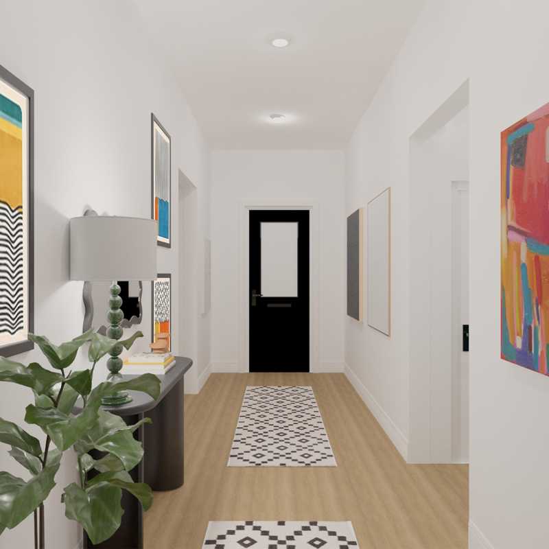 Midcentury Modern Entryway Design by Havenly Interior Designer Jamie