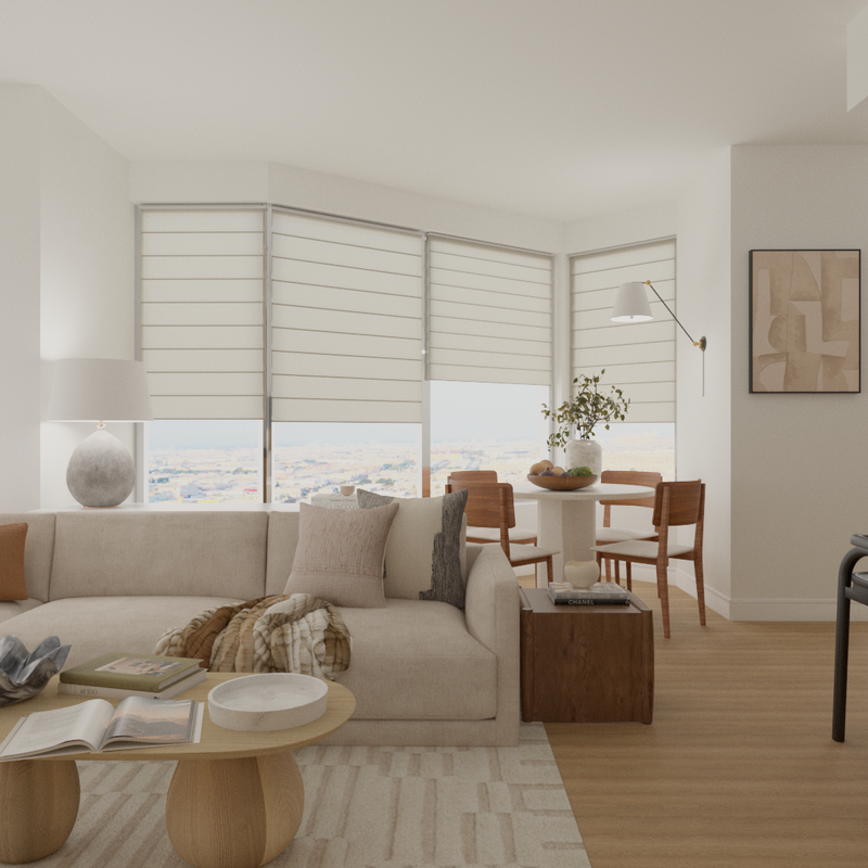 Contemporary, Scandinavian Living Room Design by Havenly Interior Designer Angie