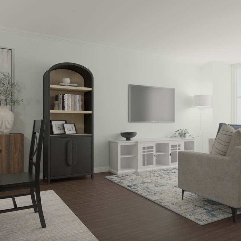 Modern, Classic Living Room Design by Havenly Interior Designer Vye