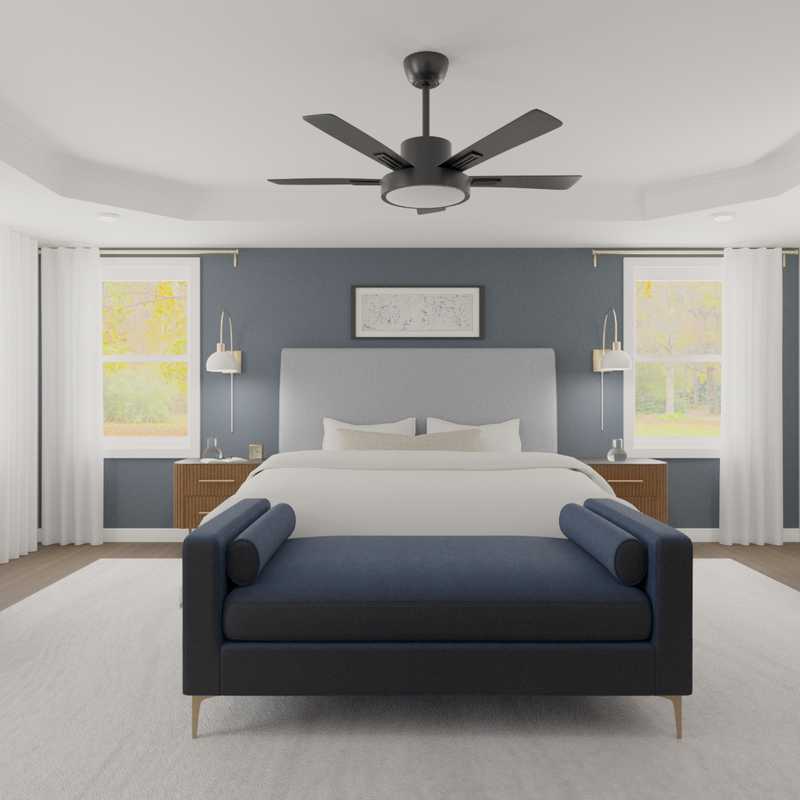 Modern, Classic, Transitional Bedroom Design by Havenly Interior Designer Toussaint