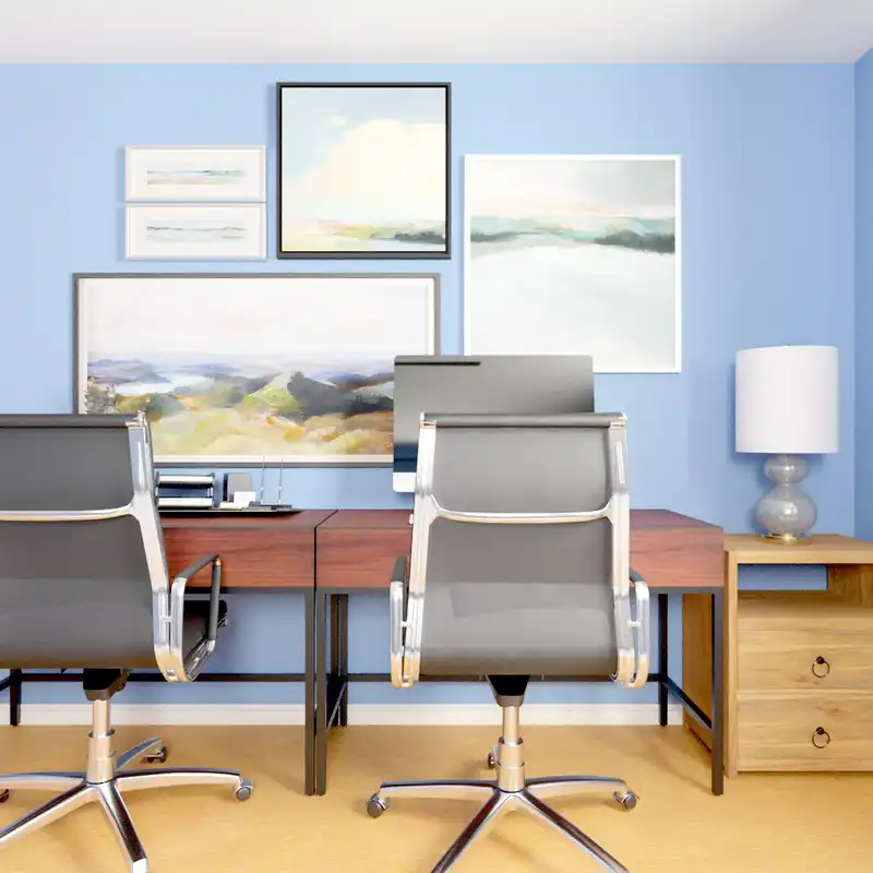 Coastal Office Design by Havenly Interior Designer Ashley
