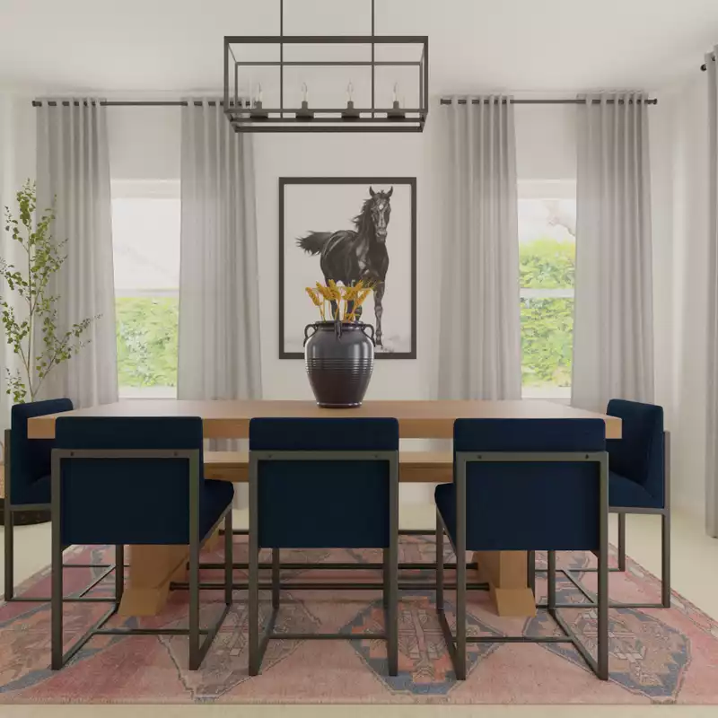 Farmhouse, Southwest Inspired Kitchen Design by Havenly Interior Designer Alyssa