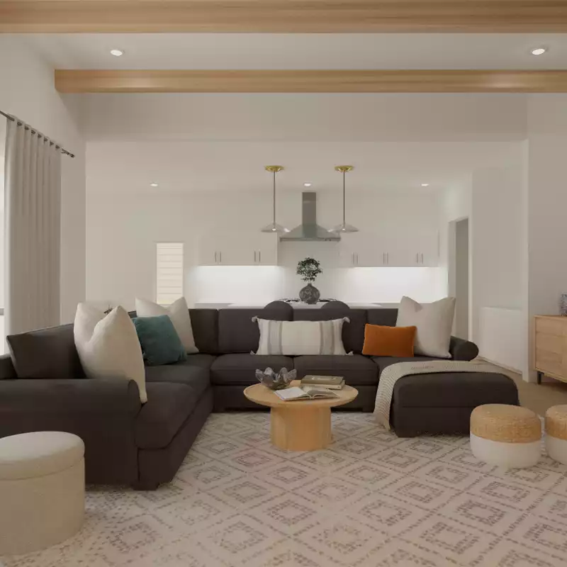 Contemporary, Minimal, Scandinavian Living Room Design by Havenly Interior Designer Sana