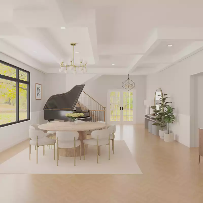 Modern, Classic, Midcentury Modern Living Room Design by Havenly Interior Designer Toussaint
