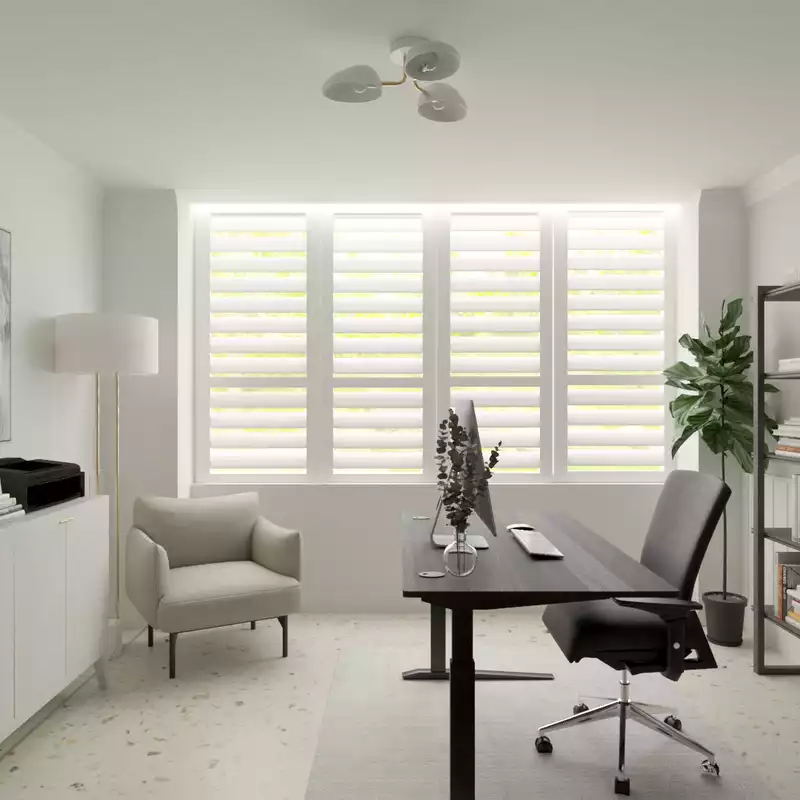 Contemporary Office Design by Havenly Interior Designer Ashley