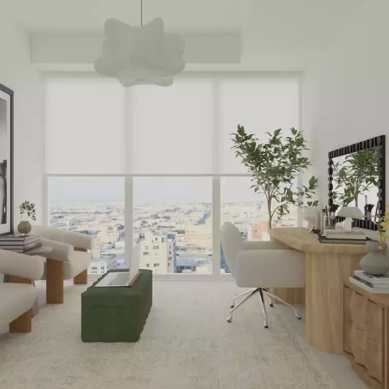 Modern, Eclectic, Artful Eclectic Office Design by Havenly Interior Designer Tara