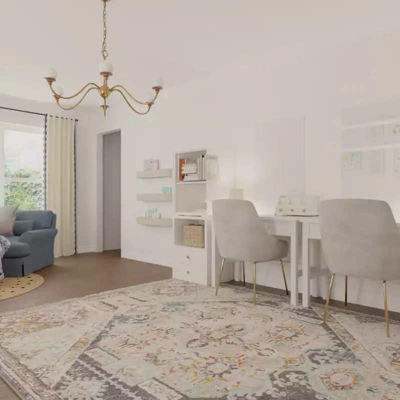Contemporary, Eclectic, Farmhouse, Rustic Playroom Design by Havenly Interior Designer Alyssa