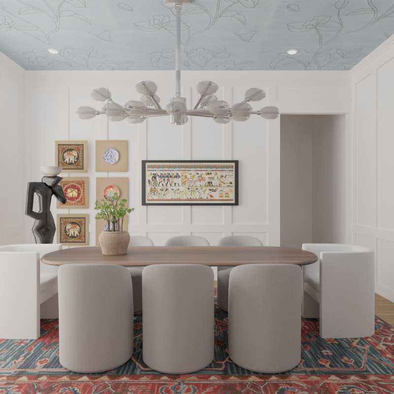 Eclectic, Global Dining Room Design by Havenly Interior Designer Jamie