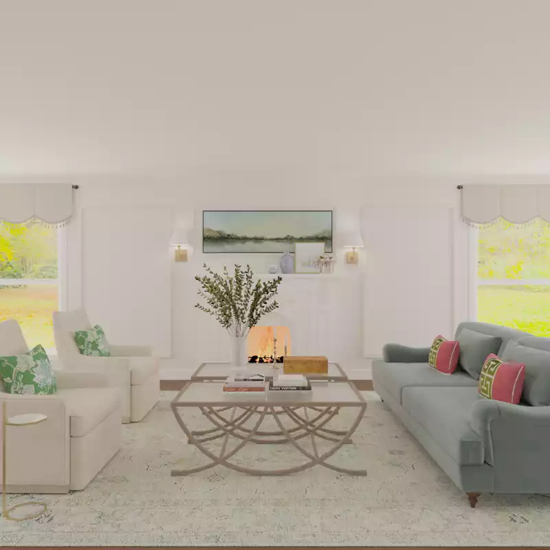 Classic, Traditional Living Room Design by Havenly Interior Designer Tracy