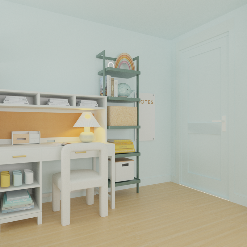 Modern, Midcentury Modern, Scandinavian, Midcentury Scandi Bedroom Design by Havenly Interior Designer Cayla