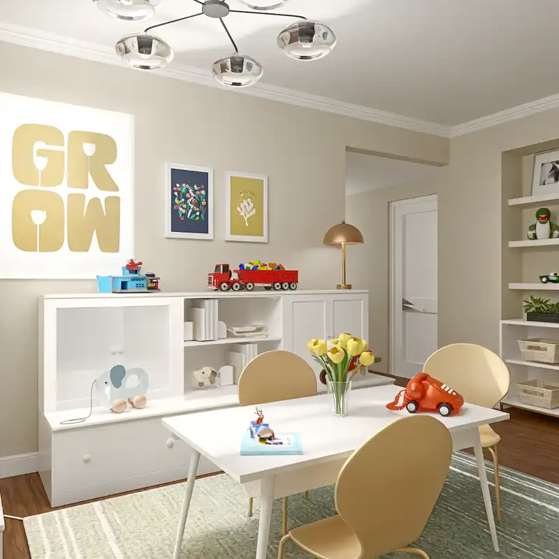 Modern, Minimal, Scandinavian Playroom Design by Havenly Interior Designer Florencia