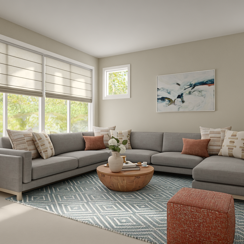 Modern, Minimal, Scandinavian Living Room Design by Havenly Interior Designer Florencia