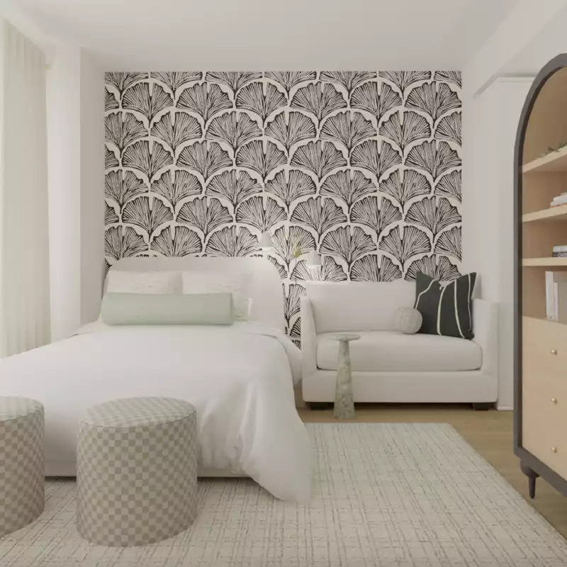 Contemporary, Modern, Glam, Organic Modern Living Room Design by Havenly Interior Designer Vye