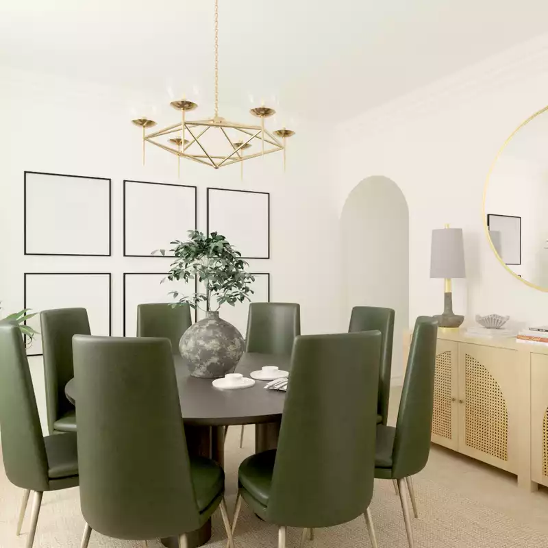 Transitional Dining Room Design by Havenly Interior Designer Ashley