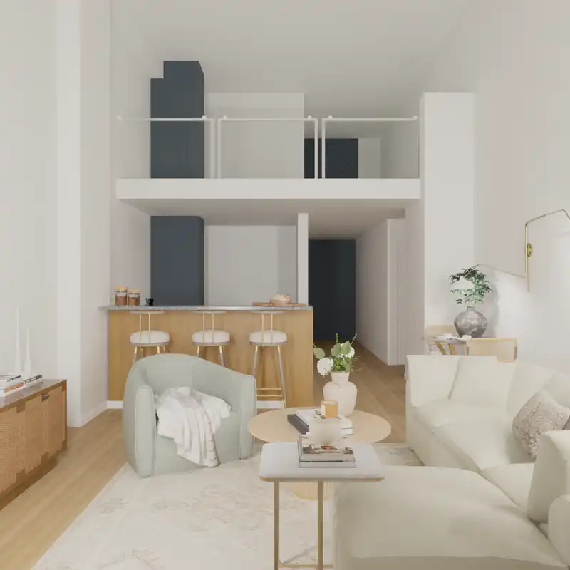 Classic Contemporary Living Room Design by Havenly Interior Designer Angie