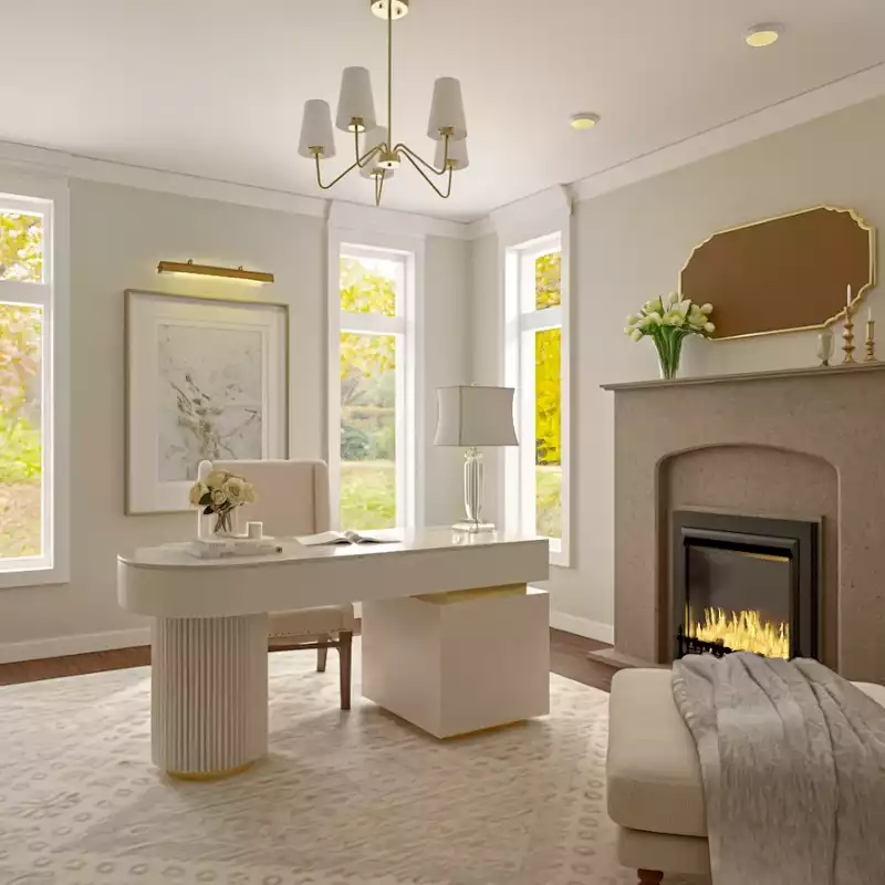 Classic Office Design by Havenly Interior Designer Tracy