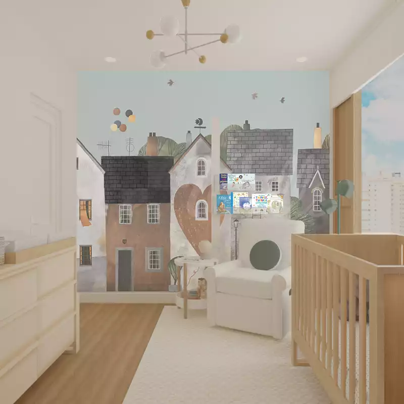 Midcentury Modern Nursery Design by Havenly Interior Designer Maica
