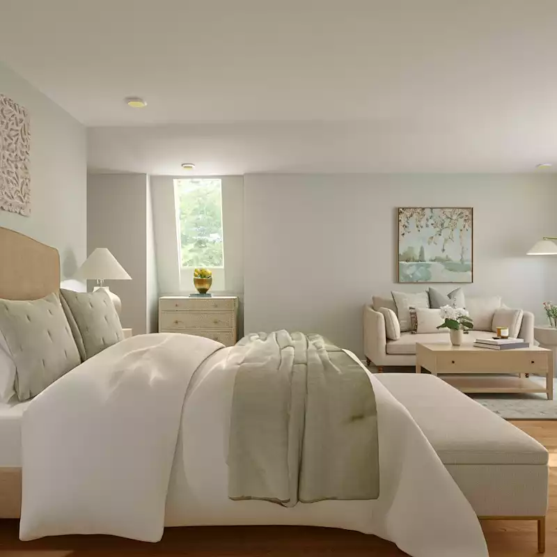 Glam, Transitional, Vintage Bedroom Design by Havenly Interior Designer Alyssa