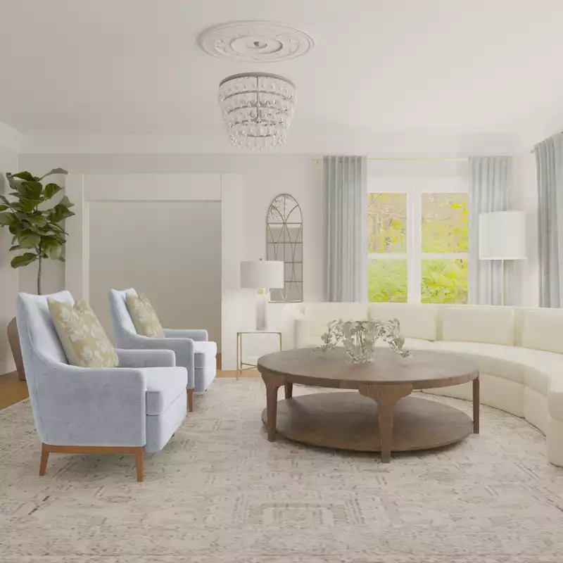 Modern, Classic, Transitional Living Room Design by Havenly Interior Designer Toussaint