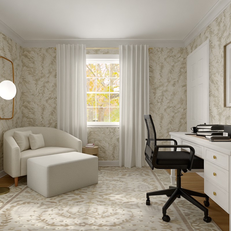 Transitional, California Cool Office Design by Havenly Interior Designer Kelly