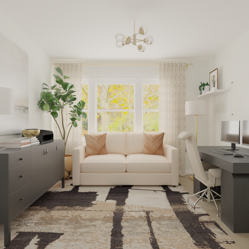 Modern, Glam Bedroom Design by Havenly Interior Designer Toussaint