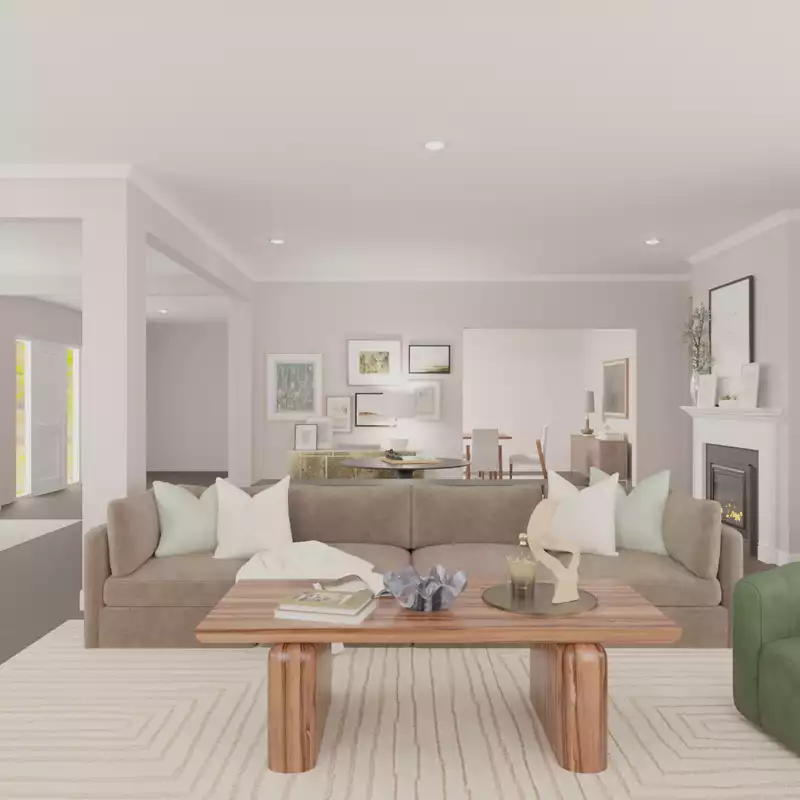 Modern, Classic, Transitional Living Room Design by Havenly Interior Designer Toussaint