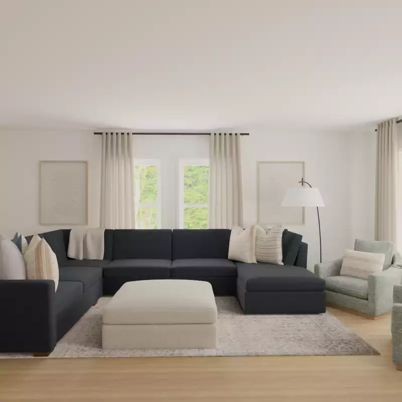 Traditional, Transitional, Warm Transitional, New Classic Living Room Design by Havenly Interior Designer Laura