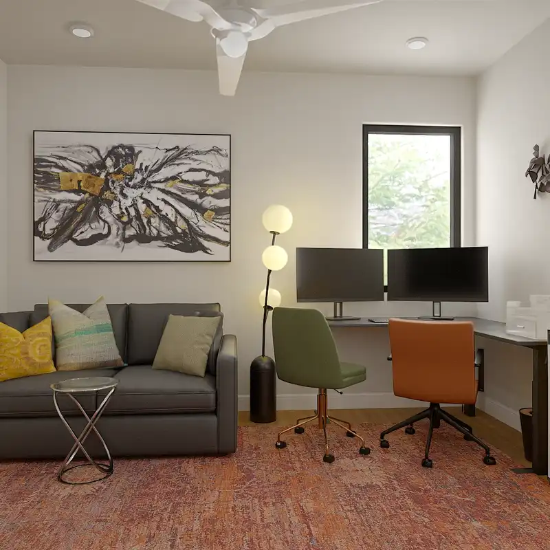 Contemporary, Modern, Minimal, Contemporary Luxe Living Room Design by Havenly Interior Designer Kait