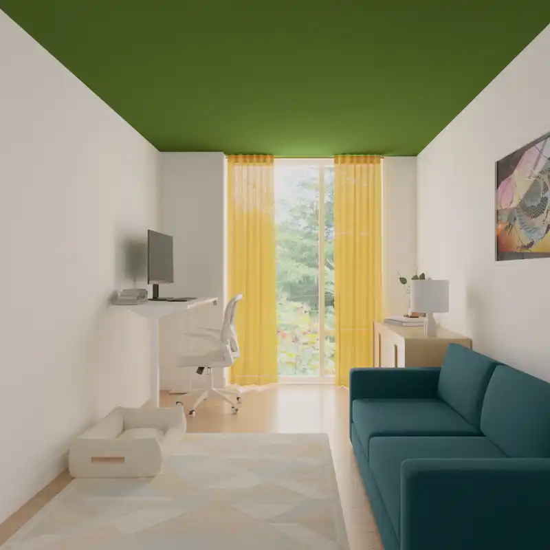 Artful Eclectic Office Design by Havenly Interior Designer Hazel