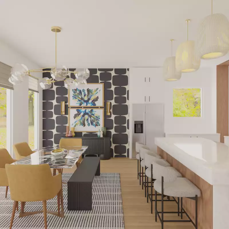 Midcentury Modern Dining Room Design by Havenly Interior Designer Jamie