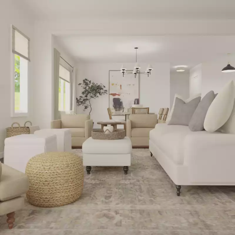 Modern, Classic, Scandinavian Living Room Design by Havenly Interior Designer Vye