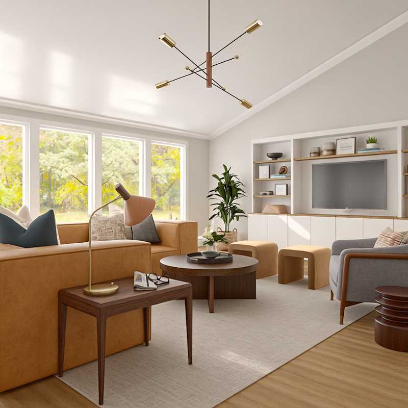 Minimal, Organic Modern, Warm Transitional Living Room Design by Havenly Interior Designer Roslyn