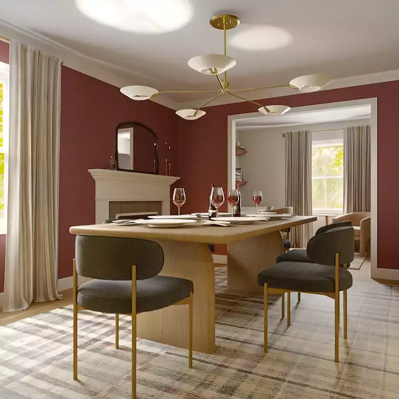 Classic, Transitional Dining Room Design by Havenly Interior Designer Kelly