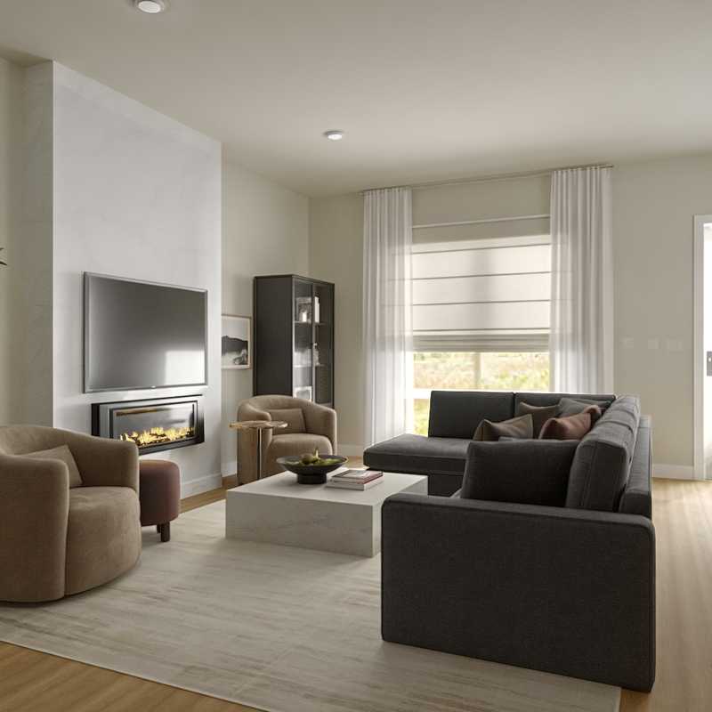 Modern, Minimal, Classic Contemporary, Organic Modern Living Room Design by Havenly Interior Designer Grace