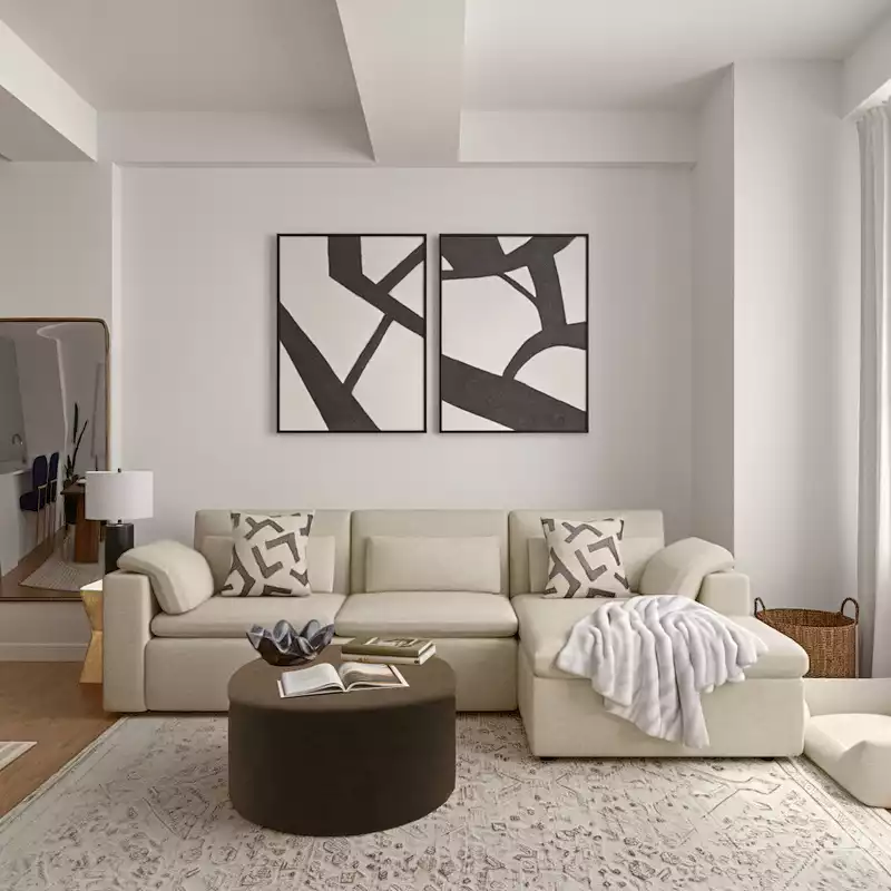 Modern, Parisian Modern Living Room Design by Havenly Interior Designer Hazel