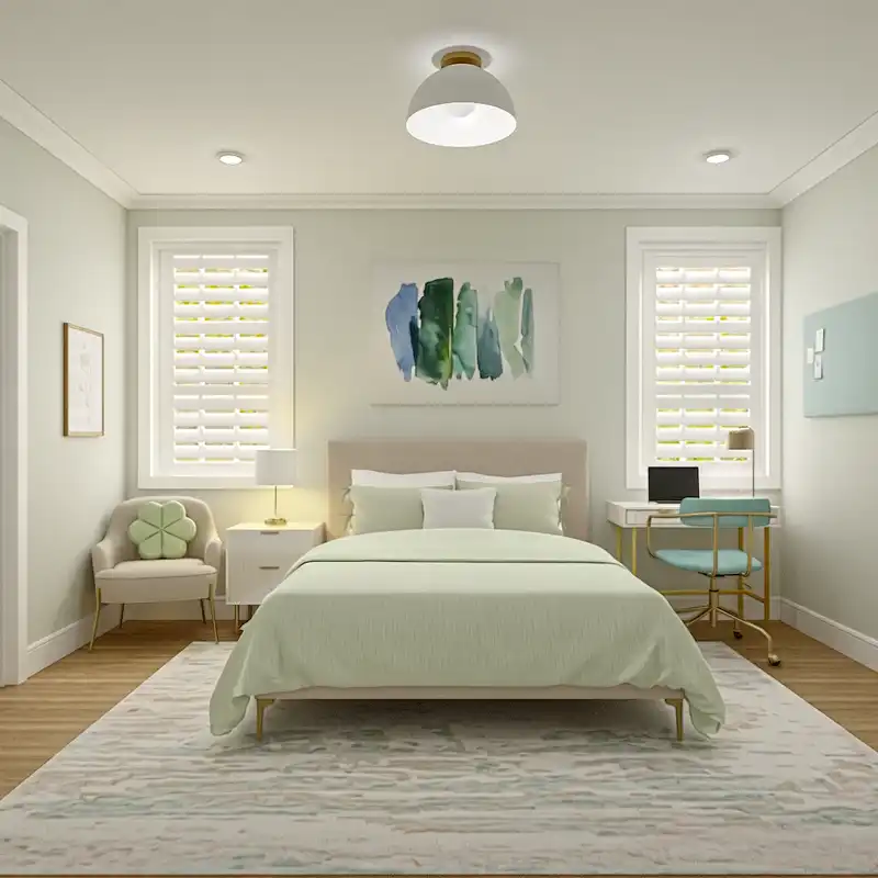 Transitional Bedroom Design by Havenly Interior Designer Toussaint