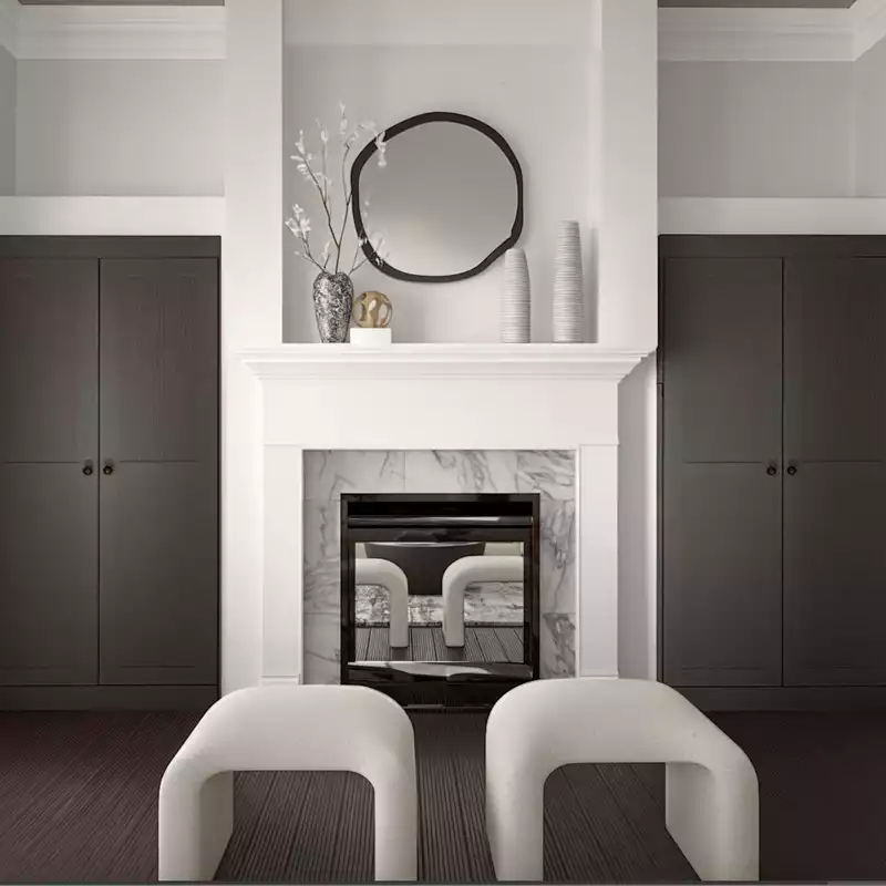 Contemporary, Modern, Glam Living Room Design by Havenly Interior Designer Laura