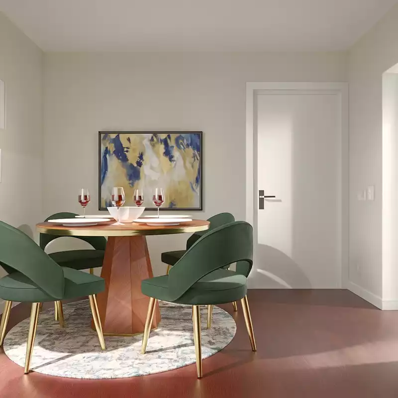 Glam Dining Room Design by Havenly Interior Designer James